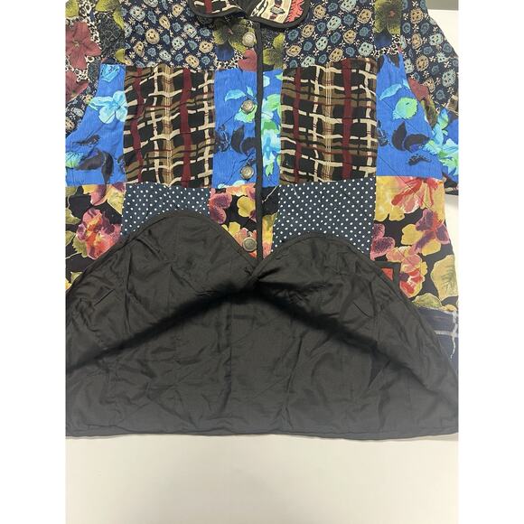 Vision By Shirin Women’s Patchwork Jacket Size XL Artsy Boho Colorful - Picture 10 of 10